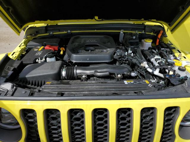 1C4JJXR62PW559364 - 2023 JEEP WRANGLER RUBICON 4XE YELLOW photo 12