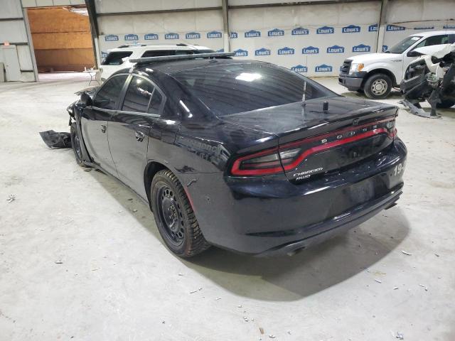 2C3CDXKT1KH736286 - 2019 DODGE CHARGER POLICE BLACK photo 2