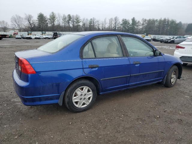 1HGES16435L020637 - 2005 HONDA CIVIC DX BLUE photo 3