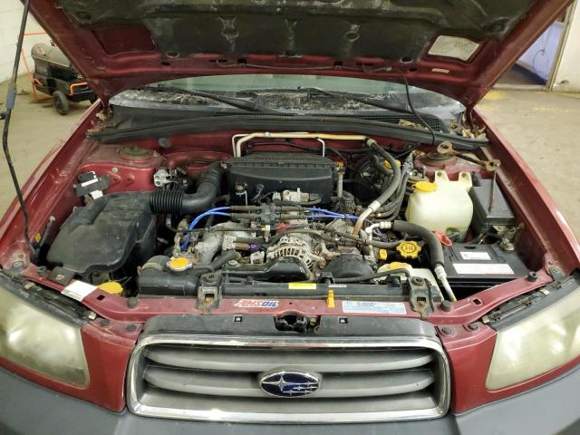 JF1SG63694G760339 - 2004 SUBARU FORESTER 2.5X RED photo 11