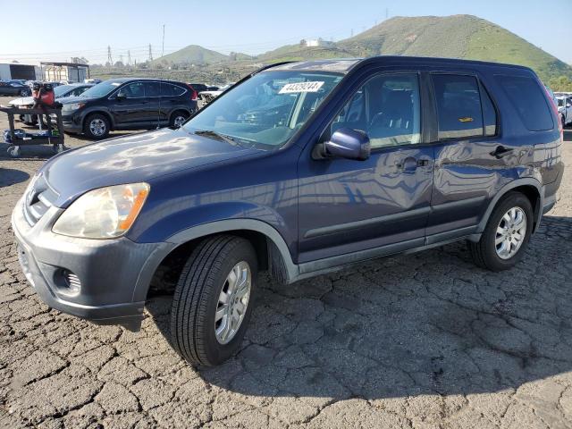 JHLRD78836C062534 - 2006 HONDA CR-V EX BLUE photo 1