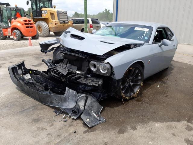 2C3CDZFJ4MH530726 - 2021 DODGE CHALLENGER R/T SCAT PACK GRAY photo 2