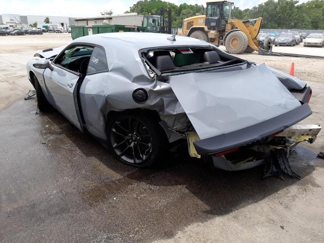 2C3CDZFJ4MH530726 - 2021 DODGE CHALLENGER R/T SCAT PACK GRAY photo 3