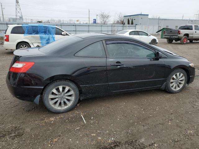 2HGFG1B03BH000745 - 2011 HONDA CIVIC EXL შავი ფოტო 3