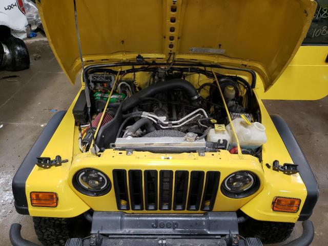 1J4FA69S64P705035 - 2004 JEEP WRANGLER / RUBICON YELLOW photo 11