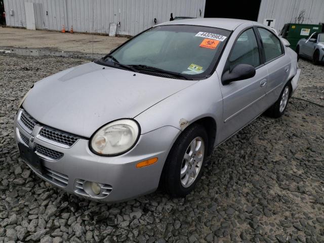 1B3ES56C85D198052 - 2005 DODGE NEON SXT SILVER photo 1