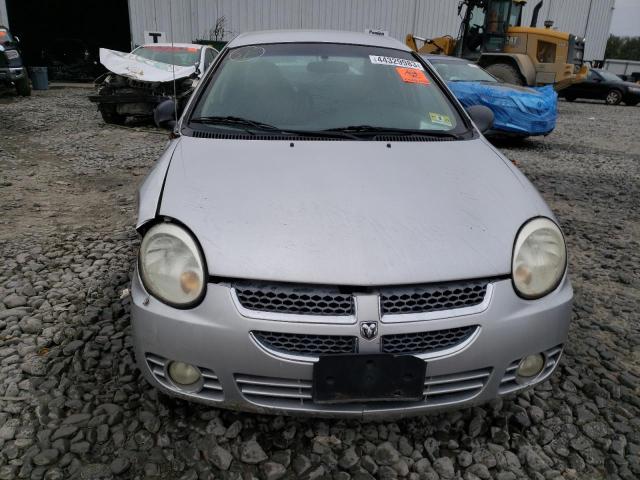 1B3ES56C85D198052 - 2005 DODGE NEON SXT SILVER photo 5