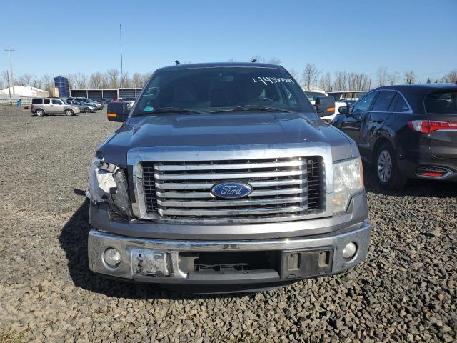 1FTFW1CT9BFC94423 - 2011 FORD F150 SUPERCREW GRAY photo 5