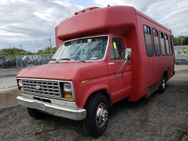 1FDKE37M7MHA27266 - 1991 FORD ECONOLINE E350 CUTAWAY VAN RED photo 1