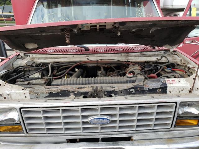 1FDKE37M7MHA27266 - 1991 FORD ECONOLINE E350 CUTAWAY VAN RED photo 12