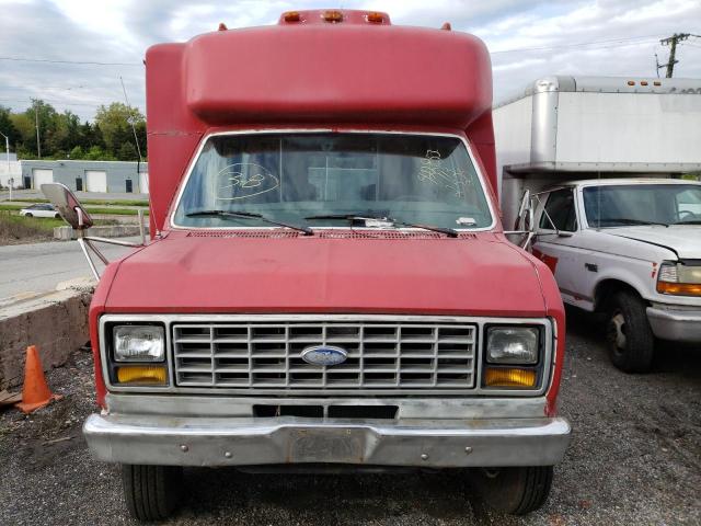 1FDKE37M7MHA27266 - 1991 FORD ECONOLINE E350 CUTAWAY VAN RED photo 5