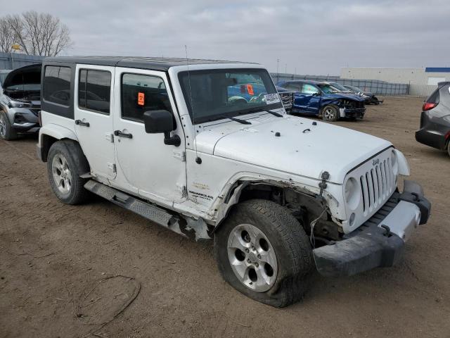 1C4HJWEG4EL273411 - 2014 JEEP WRANGLER U SAHARA WHITE photo 4