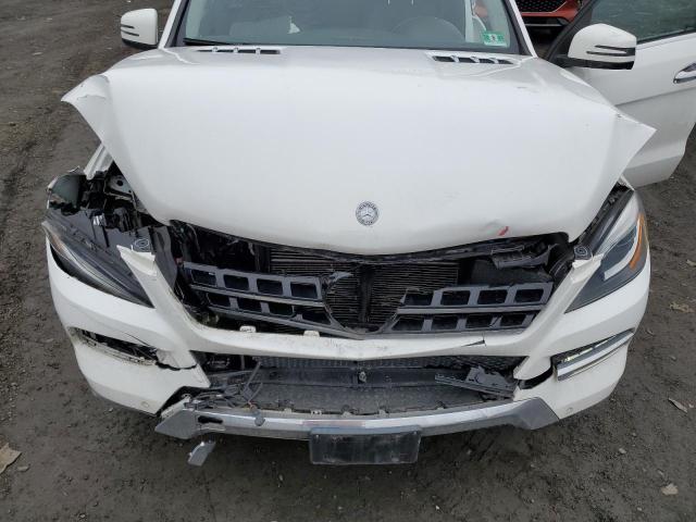 4JGDA5HB6FA460604 - 2015 MERCEDES-BENZ ML 350 4MATIC WHITE photo 11