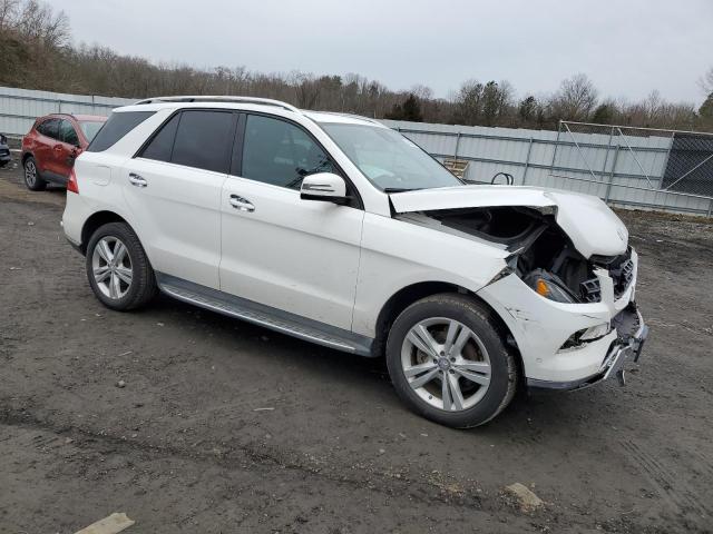 4JGDA5HB6FA460604 - 2015 MERCEDES-BENZ ML 350 4MATIC WHITE photo 4