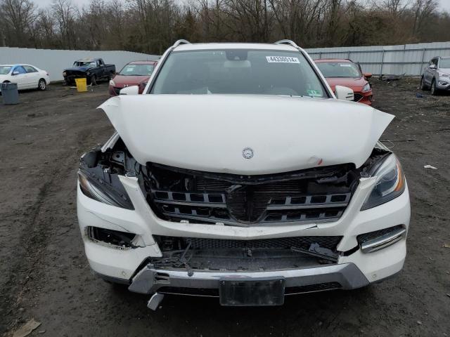 4JGDA5HB6FA460604 - 2015 MERCEDES-BENZ ML 350 4MATIC WHITE photo 5