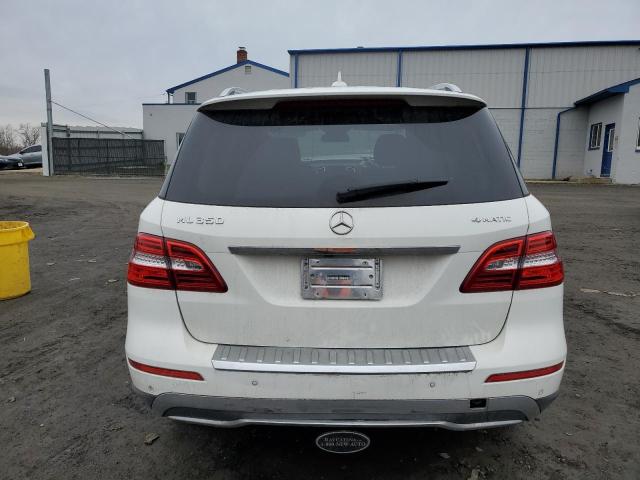 4JGDA5HB6FA460604 - 2015 MERCEDES-BENZ ML 350 4MATIC WHITE photo 6