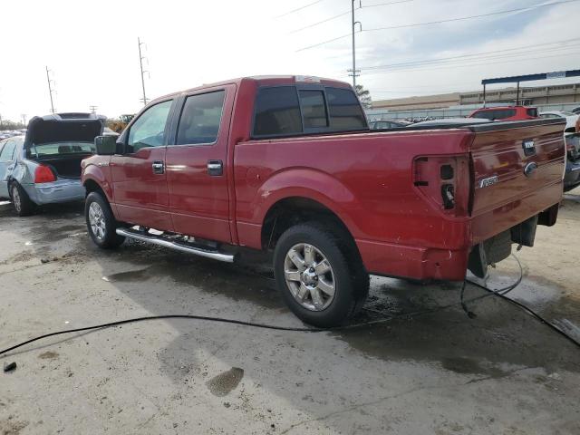 1FTEW1CM3DFB26865 - 2013 FORD F150 SUPERCREW RED photo 2