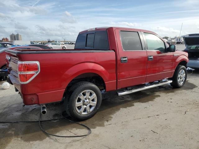 1FTEW1CM3DFB26865 - 2013 FORD F150 SUPERCREW RED photo 3