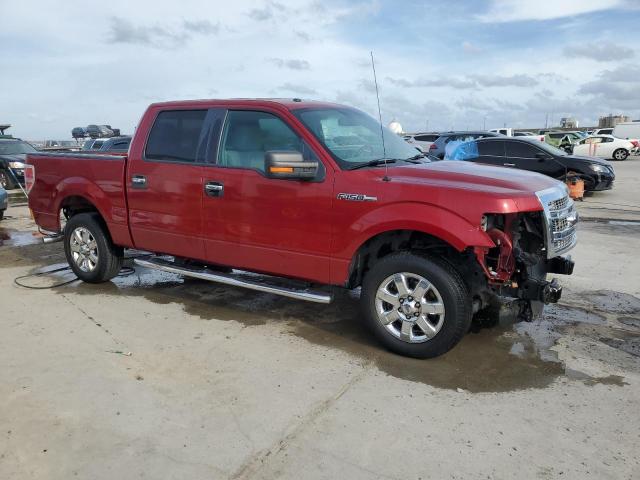 1FTEW1CM3DFB26865 - 2013 FORD F150 SUPERCREW RED photo 4