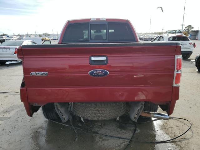 1FTEW1CM3DFB26865 - 2013 FORD F150 SUPERCREW RED photo 6