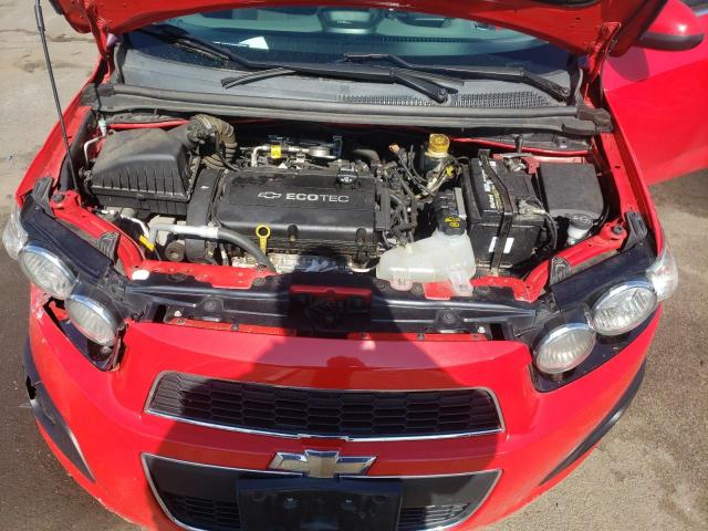 1G1JC6SH1F4141896 - 2015 CHEVROLET SONIC LT RED photo 11