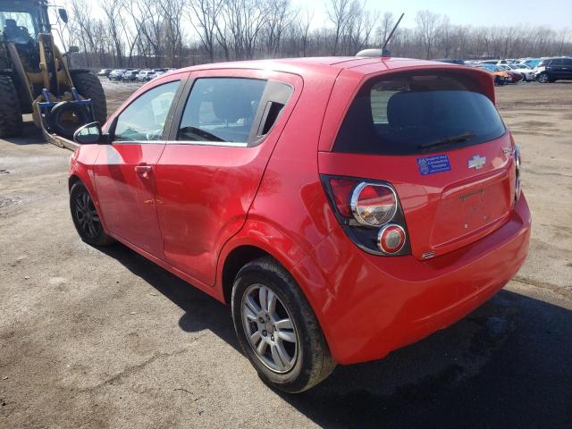 1G1JC6SH1F4141896 - 2015 CHEVROLET SONIC LT RED photo 2