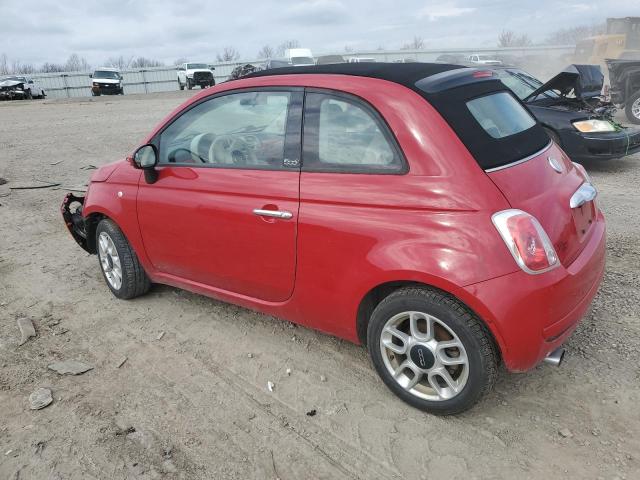 3C3CFFDR9DT515793 - 2013 FIAT 500 POP RED photo 2