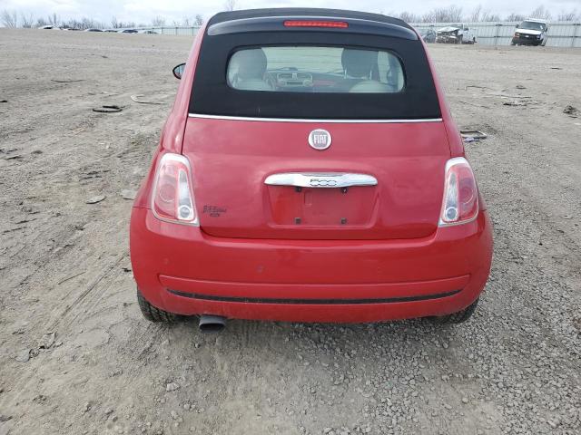 3C3CFFDR9DT515793 - 2013 FIAT 500 POP RED photo 6