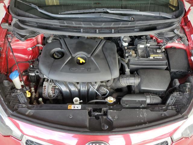 KNAFX4A86F5349805 - 2015 KIA FORTE EX BURGUNDY photo 11