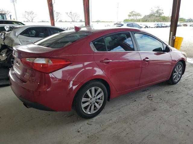 KNAFX4A86F5349805 - 2015 KIA FORTE EX BURGUNDY photo 3