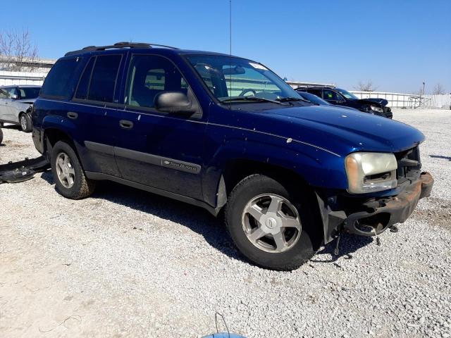 1GNDT13S942445544 - 2004 CHEVROLET TRAILBLAZE LS BLUE photo 4