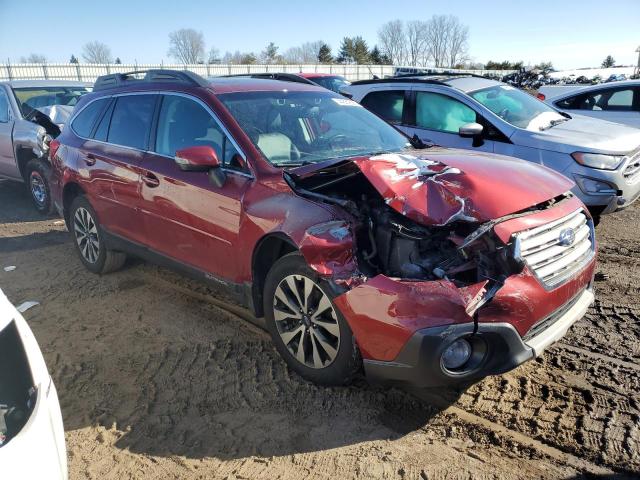 4S4BSENC8F3341099 - 2015 SUBARU OUTBACK 3.6R LIMITED BURGUNDY photo 4