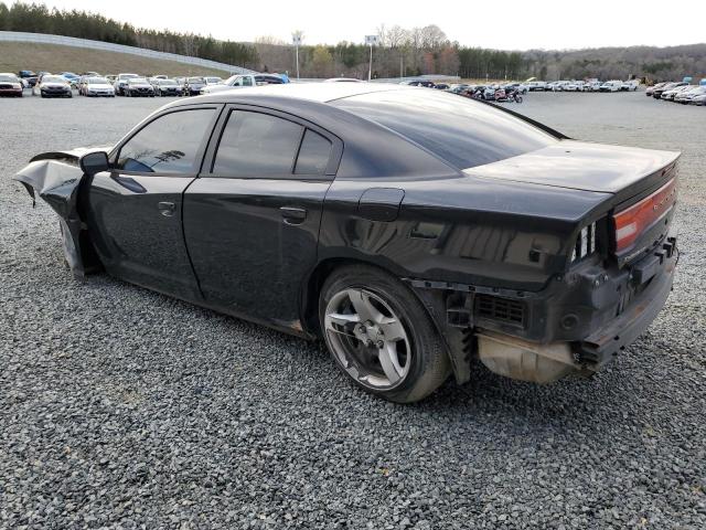 2C3CDXAGXCH172420 - 2012 DODGE CHARGER POLICE BLACK photo 2