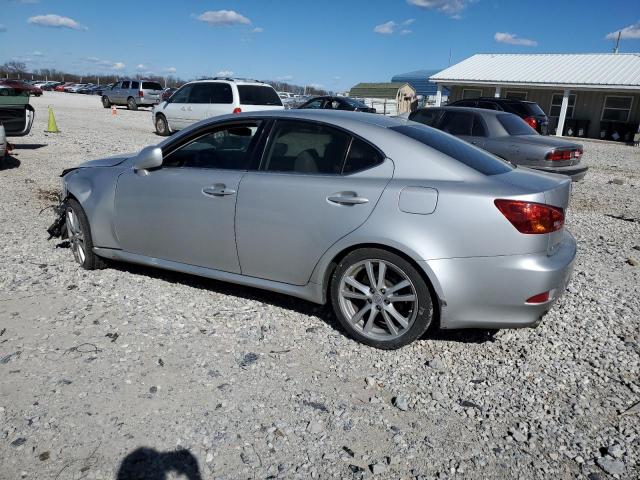 JTHBK262175029591 - 2007 LEXUS IS 250 SILVER photo 2