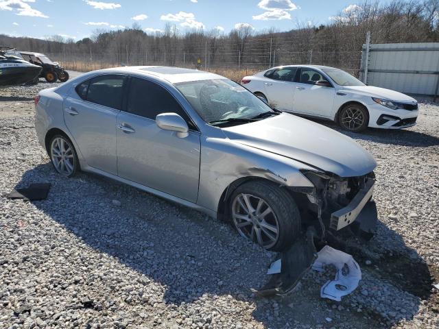 JTHBK262175029591 - 2007 LEXUS IS 250 SILVER photo 4