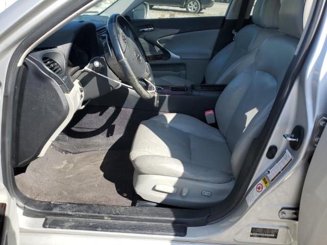 JTHBK262175029591 - 2007 LEXUS IS 250 SILVER photo 7