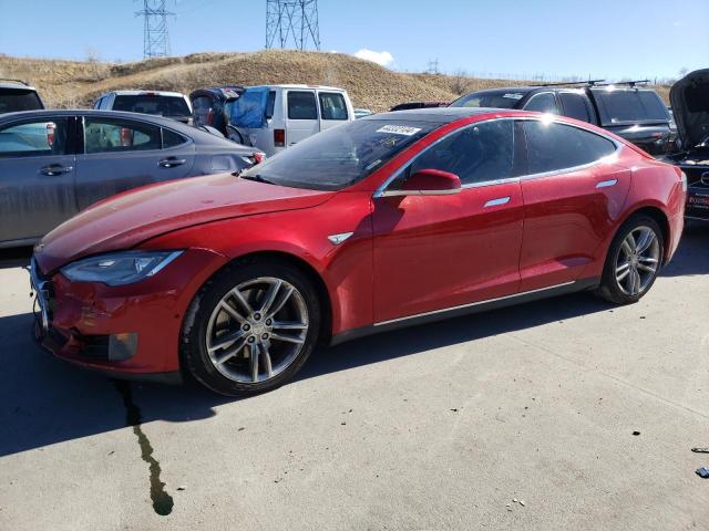 5YJSA1E29FF114496 - 2015 TESLA MODEL S Qırmızı foto 1