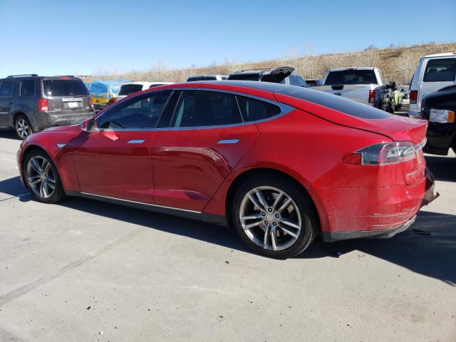 5YJSA1E29FF114496 - 2015 TESLA MODEL S Qırmızı foto 2