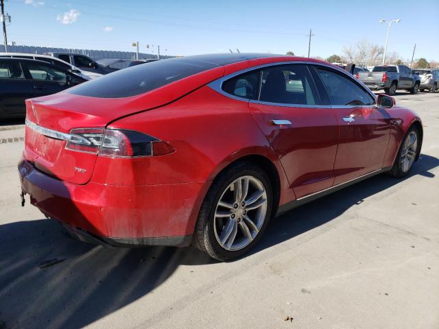 5YJSA1E29FF114496 - 2015 TESLA MODEL S RED photo 3