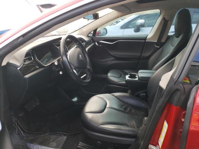 5YJSA1E29FF114496 - 2015 TESLA MODEL S Qırmızı foto 7