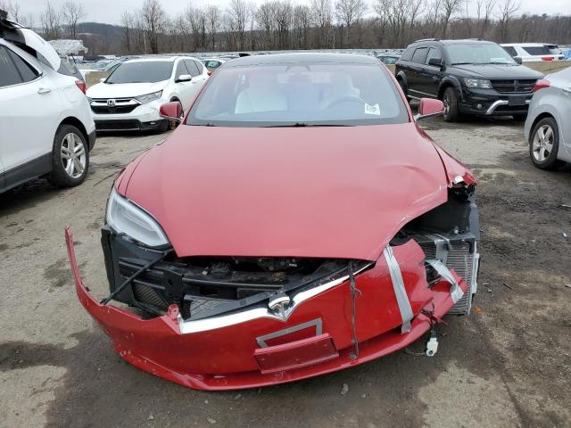 5YJSA1E27JF292027 - 2018 TESLA MODEL S RED photo 5