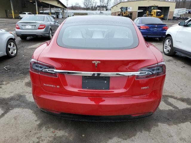 5YJSA1E27JF292027 - 2018 TESLA MODEL S RED photo 6