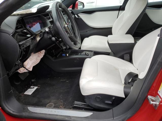 5YJSA1E27JF292027 - 2018 TESLA MODEL S წითელი ფოტო 7