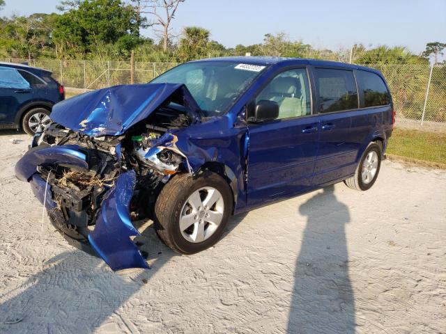 2C4RDGBG5DR807429 - 2013 DODGE GRAND CARA SE BLUE photo 1