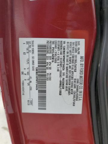 1LNFM81W9WY734626 - 1998 LINCOLN TOWN CAR EXECUTIVE برغندي صورة 12