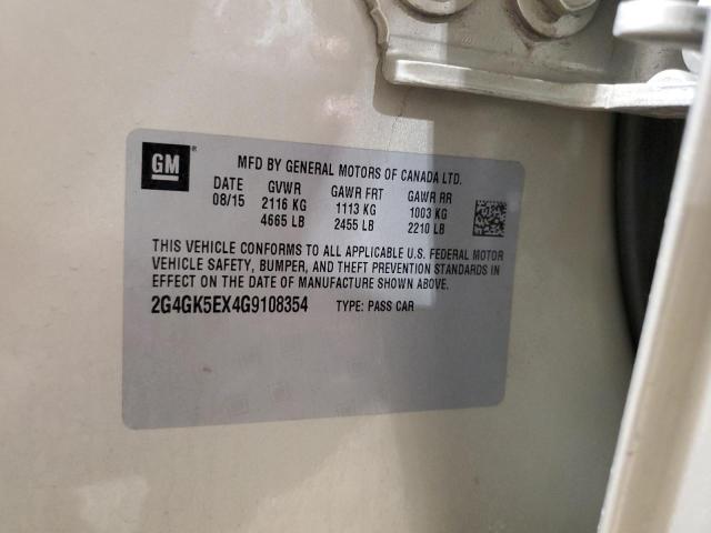 2G4GK5EX4G9108354 - 2016 BUICK REGAL 金色 照片 12