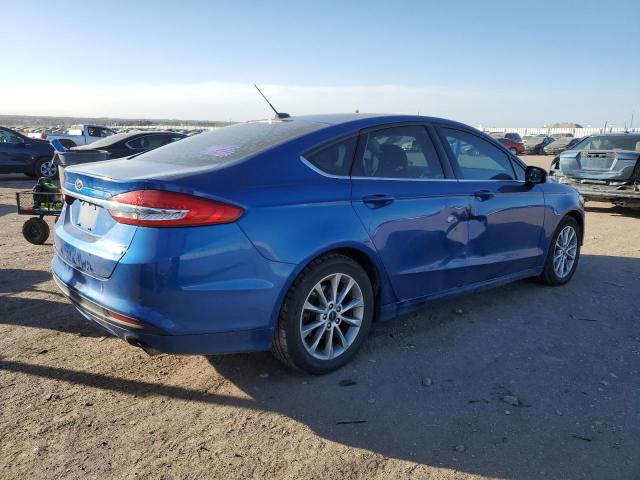 3FA6P0HD9HR190069 - 2017 FORD FUSION SE BLUE photo 3