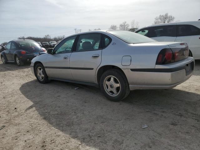 2G1WF55K259360134 - 2005 CHEVROLET IMPALA SILVER photo 2