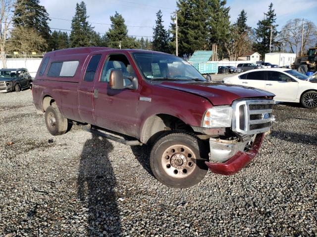 1FTSX21536ED30821 - 2006 FORD F250 SUPER DUTY MAROON photo 4