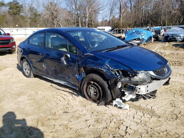 2HGFB2F51EH549388 - 2014 HONDA CIVIC LX BLUE photo 4